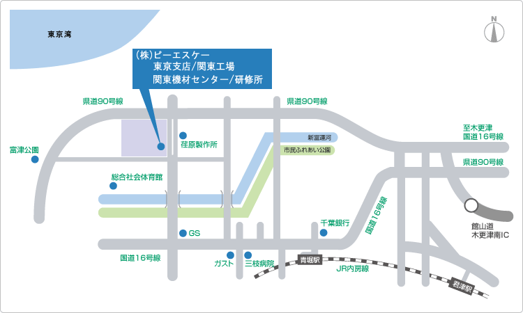 地図「東京支店」