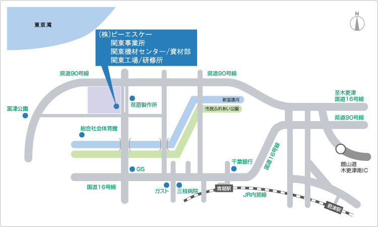 地図「関東事業所」