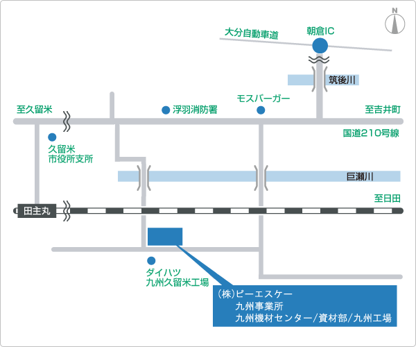 地図「九州機材センター」