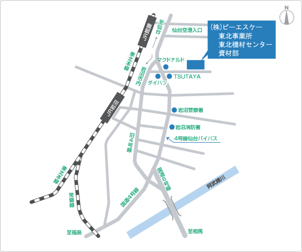 地図「東北機材センター」